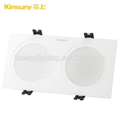 Square Single/Double Bulbs OEM Dimmable 3000k COB Modern LED Ceiling Light