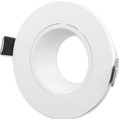 Top plastics 2inch changeable MR16 G5.3 holder tiltable recessed downlight frame for retrofit