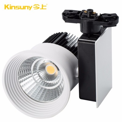 5 years warranty flicker free 15-45 degree adjustable COB LED track light for shops