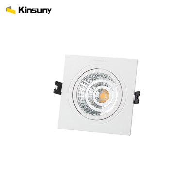 Anti-glare lighting beam 15 24 50 degree 100LM/W COB led square downlight